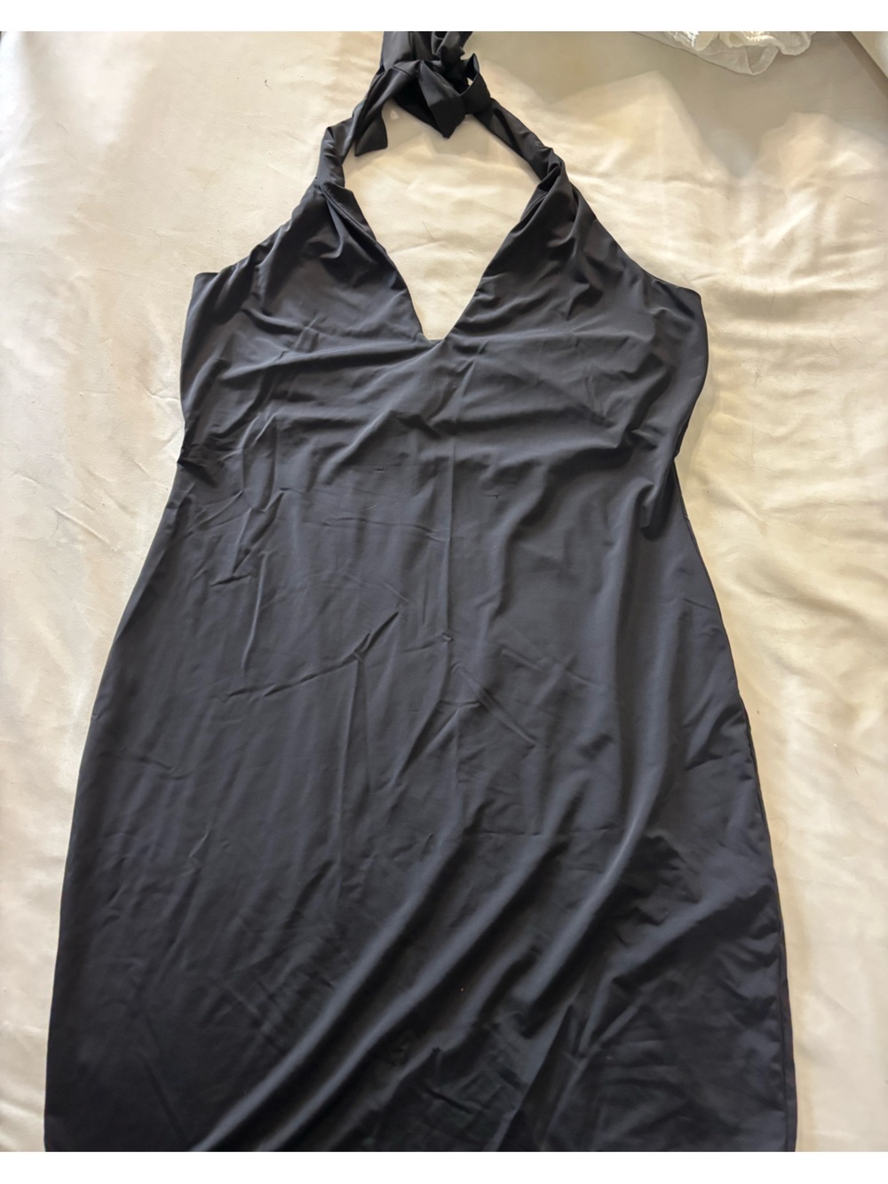 Princess Polly Black Satin Slip Dress